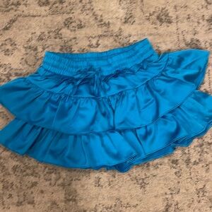 Day + Moon Blue ruffle skirt